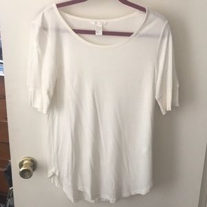 Basic H and M cream every day oversized tee